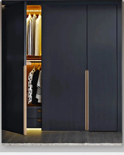 Hidden Handles for Furniture Kitchen Cabinet Handles Minimalist Wardrobe Cupboard Drawer Knobs Aluminum Alloy Furniture Handles