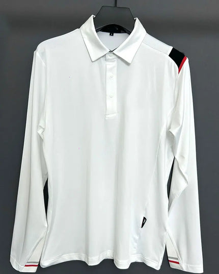 2025 New Golf Men's Autumn and Winter Velvet Long Sleeve T-shirt, Comfortable, Skin friendly, Warm, Free