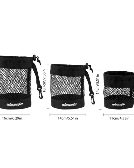 1pc  Black Golf Ball Pouch Bag, with High Quality Mesh Nylon and Hanging Plastic Clip,Convenient To Hang On Golf Bag