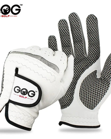 Pack 1 Pc Golf Gloves Men's Left/Right Hand Soft Breathable Pure Sheepskin With Anti-slip Granules Golf Gloves Golf Men