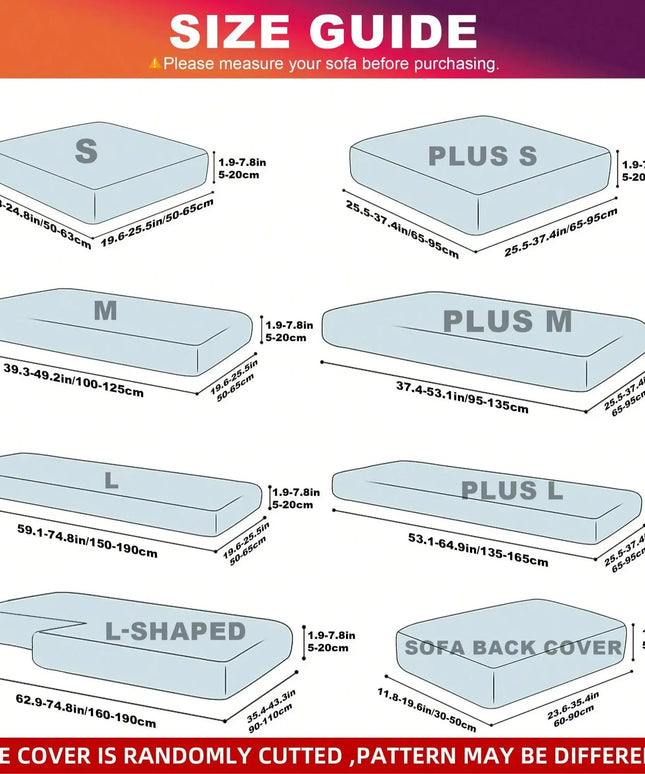 Outdoor Tropical Print Sofa Cushion Covers - Non-Slip Furniture Protectors, Replacement for Individual Seat Cushions