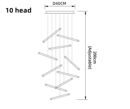 Modern Home Decoration Led Ceiling Chandelier Kitchen Stairs Lighting Lamp Living Room Decor Designer Chandeliers Dining Loft