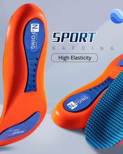 Sport Orthopedic Insoles for Feet Men Women EVA Breathable Shock Absorption Shoes Insole for Running Basketball Sport Care Pads