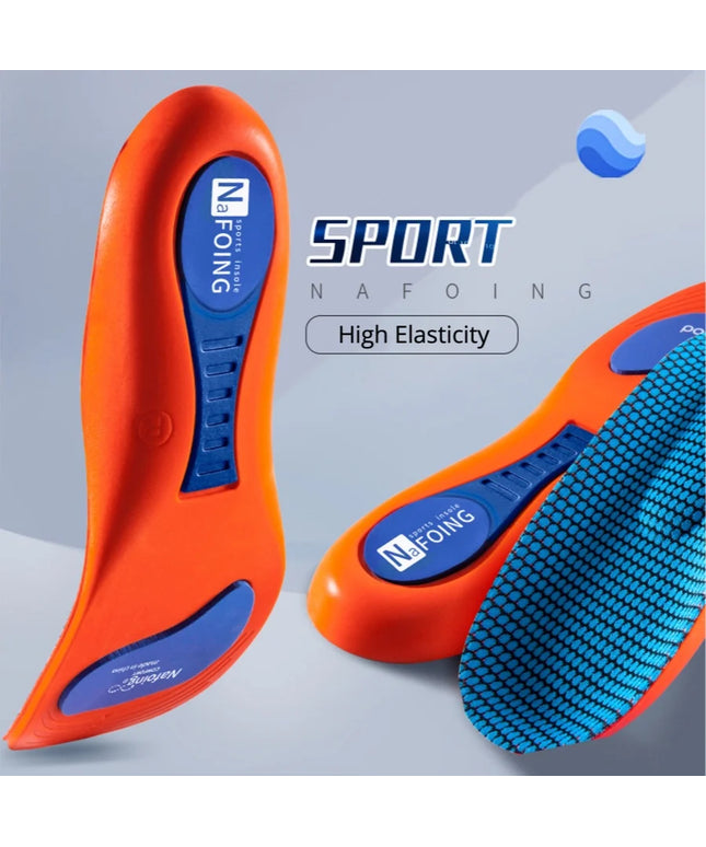 Sport Orthopedic Insoles for Feet Men Women EVA Breathable Shock Absorption Shoes Insole for Running Basketball Sport Care Pads