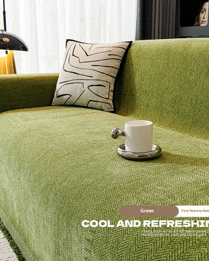 Home Sofa Cover With Tassel Living Room Sofas Blanket Cover Sofa Cover Seat 3 Seater Sofa Blanket Cover Beige