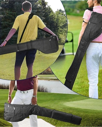 Foldable Golf Clubs Bag Beginner Practice Golf Gun Bag Oxford Cloth Portable Club Storage Bags Professional Sports Accessories
