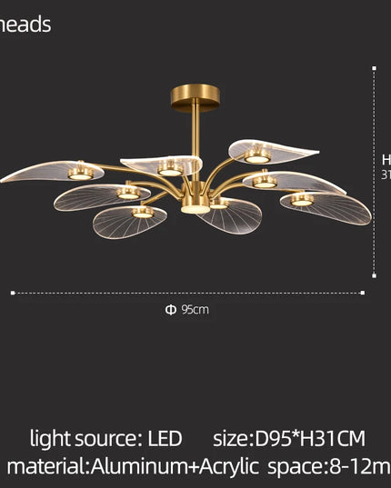 Modern LED Chandelier Suitable For Villa Living Room Ceiling Lights Art Bedrooms Kitchens Home Decoration Lamp Indoor Lighting