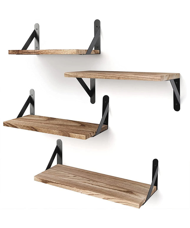 Floating Shelves for Wall,Bookshelves，Wall Mounted Wood Shelf for Living Room, Bathroom, Bedroom, Kitchen, Home Decor