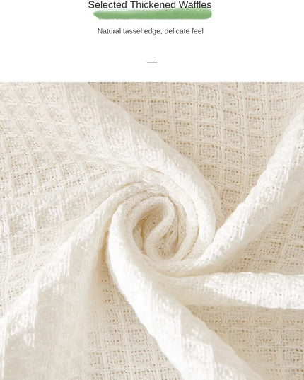 Sofa Towel  with Full Coverage Ins Cream Wind Cotton Yarn Camping Blanket Sofa Cushion Cover All  Season Universal All Inclusive