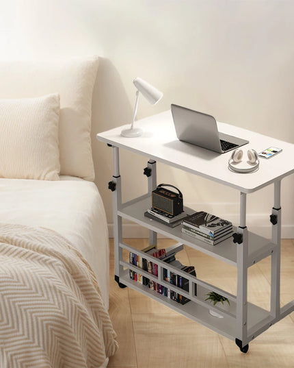 Bedside Table Liftable Computer Desk Minimalist Movable Computer Desk Portable Multi-functional Small Home Office Furniture
