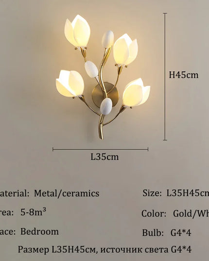 Modern Luxury French Creamy Wind Ceramic Chandelier Living Dining Room Bedroom Led Pendant Lamp Home Decor Hanging Light Fixture