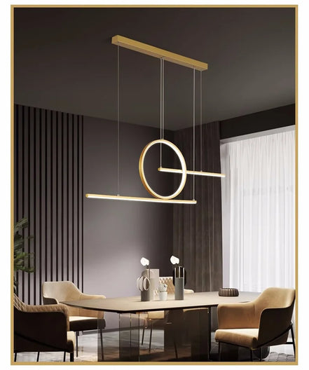Modern LED Ceiling Chandelier Dining Table Indoor Lighting Chandeliers Kitchen Pendant Light Living Room Decoration Hanging Lamp