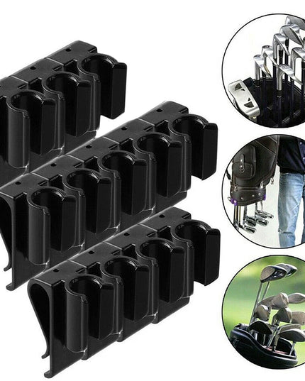 Premium 12pcs Sports Golf Bag Clip On Putter Clamp Holder Putting Organizer Club Golf Club Grips Golf Equipment