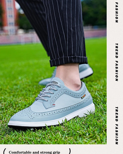 Golf Sports Shoes Men Waterproof high-Quality Leather Golf Competition Sports Shoes Formal Shoes Golf Course Men Training Shoes