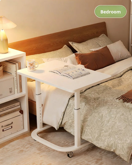 Height-adjustable Stone Study Desk Simple Movable Bedside Sofa Side Table for Balcony Bedroom Small Apartment