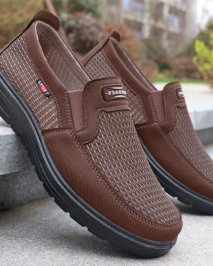 Men's Fashionable Solid Woven Knitted Running Shoes - Lightweight, Breathable and Non-Slip - Perfect Sports Shoes for Outdoor Activities