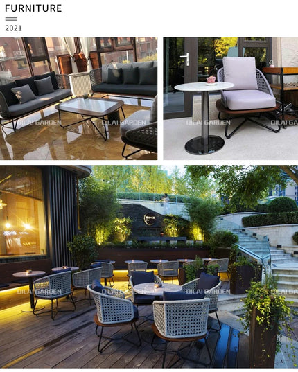 Lounge Terrace Sofa 3 Person Balcony Outdoor Sofa Garden Single Muebles De Jardin De Exterior Outdoor Patio Furniture