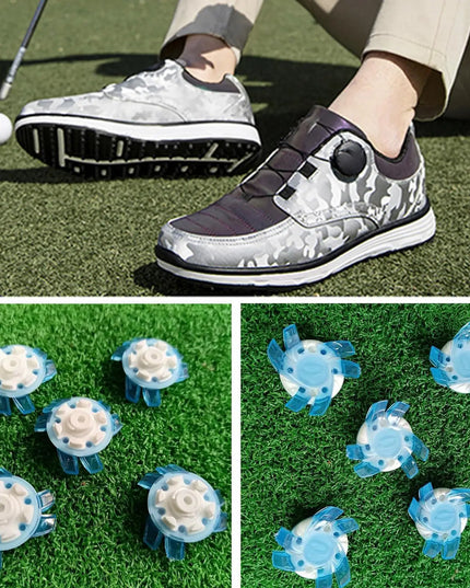 Golf Shoe Spikes Anti Slip Golf Shoe Cleat Stinger Screw Replacement Thread Spikes Cleats For Golf Boots Golf Shoe Accessories