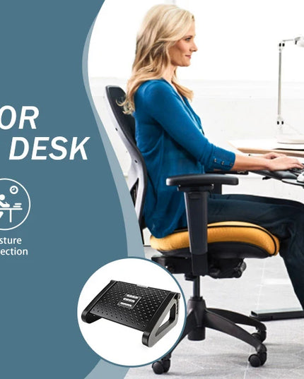Foot Rest for Under Desk Adjustable Foot Rest Ergonomic Foot Stool Massage for Pressure Relief Portable Footstool Leg Rest Desk