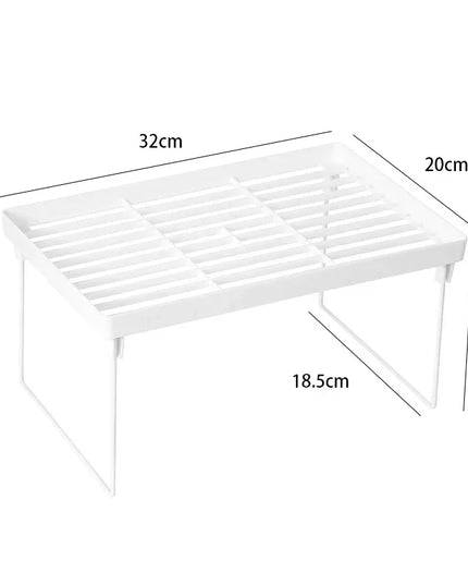 Home Closet Organizer Storage Shelf Kitchen Adjustable Storage Rack Shelves Cabinet Holders Space Saving Makeup Organizer