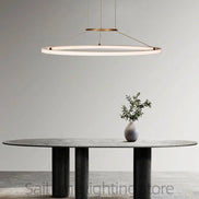 Modern Round Restaurant Chandelier Lighting LED Used For Kitchen Living Room Decoration Hanging Ring Dining Room Table Lamps