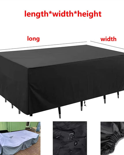 Terrace Patio Furniture Cover Waterproof 210d Furniture Cover, Suitable For Outdoor Sofa Set