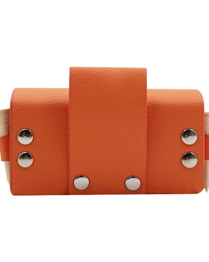 Golf Pouch Bags Travel Case Golf Ball Bag Portable Waist Storage Bag PU Leather For 2Pcs Golf Balls Holds  And 4 Golf Tees Bag
