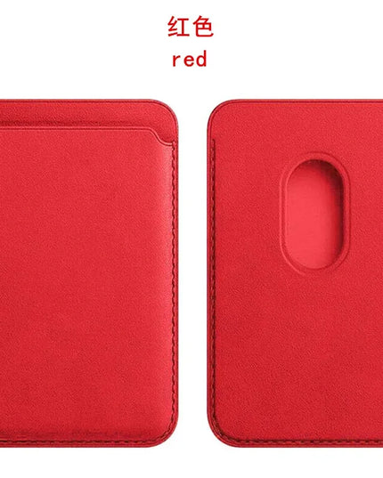 For Magsafe Magnetic Leather Wallet Case For iPhone  17 16 15 14 13 12 11 8  Samsung Huawei Card Holder with Magnet Covers