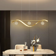 Modern LED Chandelier for Living Room Dining Room Glass Ball Kitchen Lamp Home Decor Lighting Novelty Nordic LED Hanging Lights
