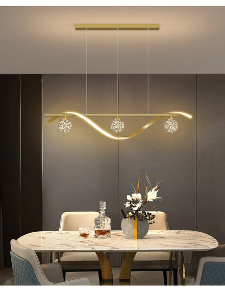 Modern LED Chandelier for Living Room Dining Room Glass Ball Kitchen Lamp Home Decor Lighting Novelty Nordic LED Hanging Lights