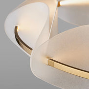 Modern leaf chandelier luxury designer Acrylic ring light Dining Room Home Bedroom Kitchen Hanging Lights Decor sofa living room