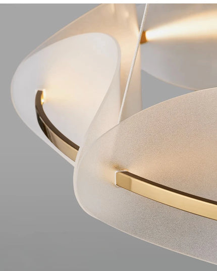 Modern leaf chandelier luxury designer Acrylic ring light Dining Room Home Bedroom Kitchen Hanging Lights Decor sofa living room