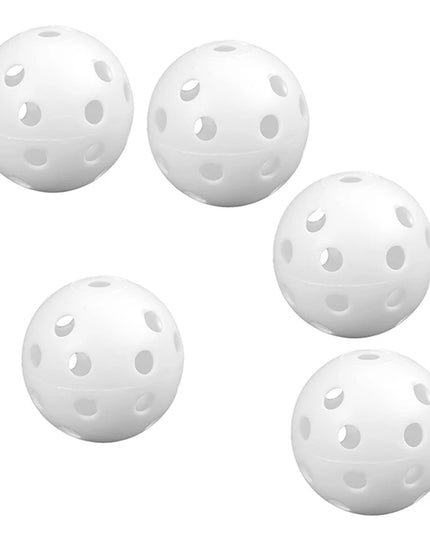 12Pcs Practice Golf Balls Hollow Plastic Golf Training Balls Colored Airflow Golf Balls Swing Practice Driving Range PE Toy Ball