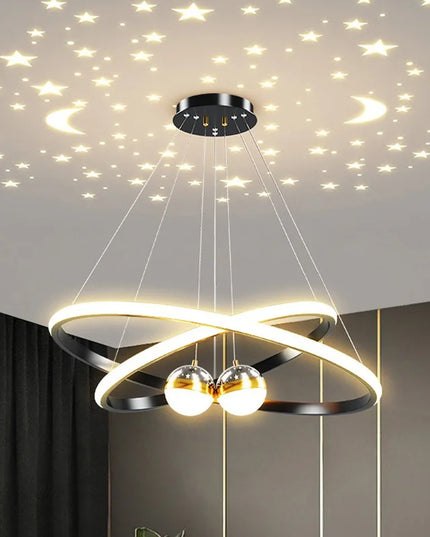 Modern led dining room chandeliers simple ring chandelier living bedroom Lights home indoor lighting decorative Pendant Lamps