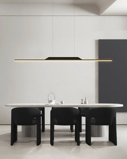 Modern LED Chandelier for Dining Room Kitchen Bar Living Bedroom Ceiling Pendant Lamp Black Simple Design Chandelier Light