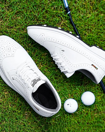 Golf Sports Shoes Men Waterproof high-Quality Leather Golf Competition Sports Shoes Formal Shoes Golf Course Men Training Shoes