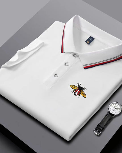 New Embroidered Short Sleeved Polo Shirt for Summer, Comfortable, Cool, Breathable Golf Business Casual Top T-shirt