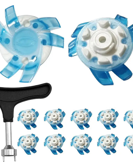 Golf Shoe Spikes Replacements 12 Pieces Footwears Anti Slip Golf Cleat Quick Twist Golf Spikes Golf Cleats Portable Wrench Screw
