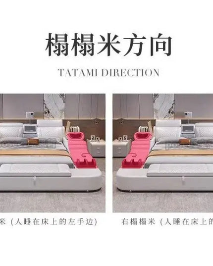 Comforter Mattresses Double Bed Luxury Organizer Bedframe Headboards Double Bed Bedroom Smart Camas De Dormitorio Furniture Home