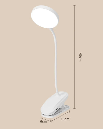 Led Table Lamp USB Rechargeable Night Light With Folding Clamp Study Stand Read Lamp Touch 3 Modes Dimming Eye Protection Light