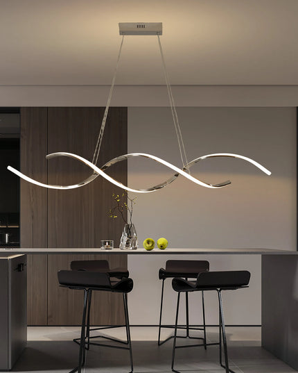 Modern chandelier Lights Simple Dining Room Lights Kitchen Long led Chandelier Living Room Pendant Lamp Home Decoration Lighting