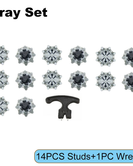 14PCS Golf Shoe Spikes With Spanner Golf Cleats Replacement Set for Lawn Cricket Training Shoe Accessories Golf Player Lover