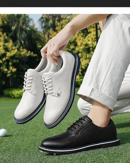 Golf Shoes For Men 2024 New White Professional Waterproof Non-slip Spikeless Outdoor Leisure Walking Training Golfer Sneakers