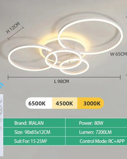 Modern LED Ceiling Chandelier Lighting For Home Living Study Room Bedroom Dimmable Ceiling lamp Indoor Lighting decoration Lamps