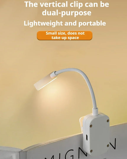 Led Table Lamp USB Rechargeable Night Light With Folding Clamp Study Stand Read Lamp Touch 3 Modes Dimming Eye Protection Light
