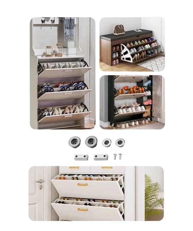 Furniture Shoe Cabinet Connection Hardware Shoe Cabinet Flipping Frame Fixed Screw Fittings Tool accessories