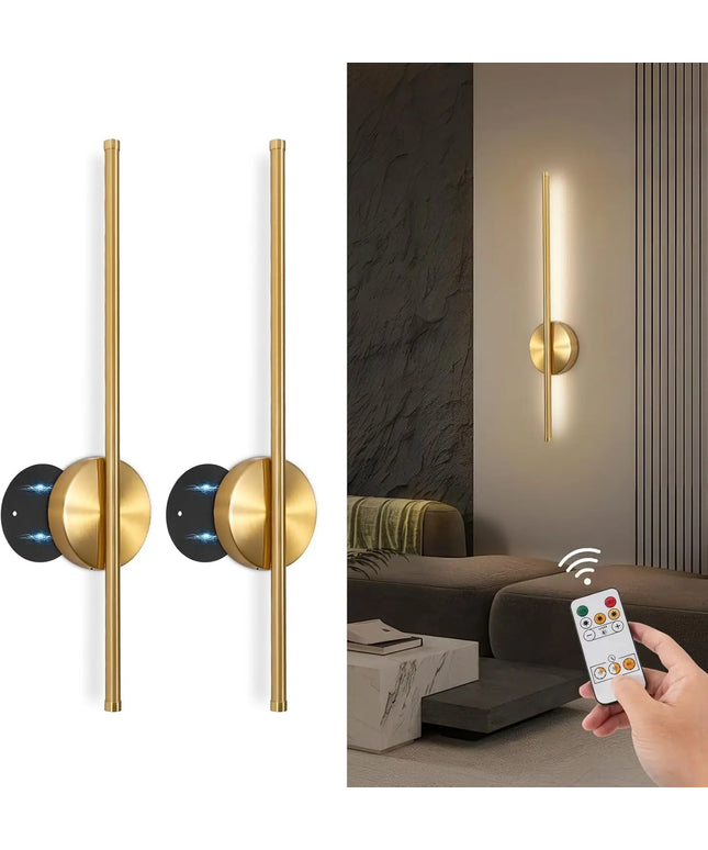 LED Rechargeable Wall Light Installation Free Wall Sconce 1PC 50CM  Dimming For Livingroom Sofe Beside Bedroom Wall Decor Lamp