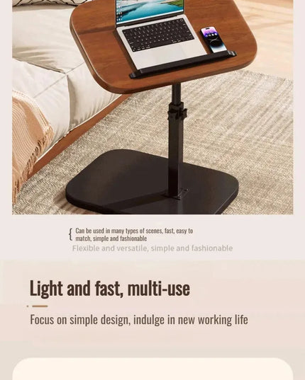 Dormitory Bedside Table Household foldable Mobile Lift Computer Desk Portable livingroom side table Bedroom Lazy Laptop Desk