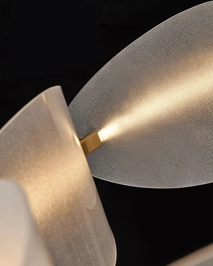 Modern leaf chandelier luxury designer Acrylic ring light Dining Room Home Bedroom Kitchen Hanging Lights Decor sofa living room