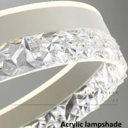 Modern LED Chandelier For Living Room Dining Room Bedroom Study Ring Ceiling Pendant Lamp Lustre Room Decorative Lighting Lamp